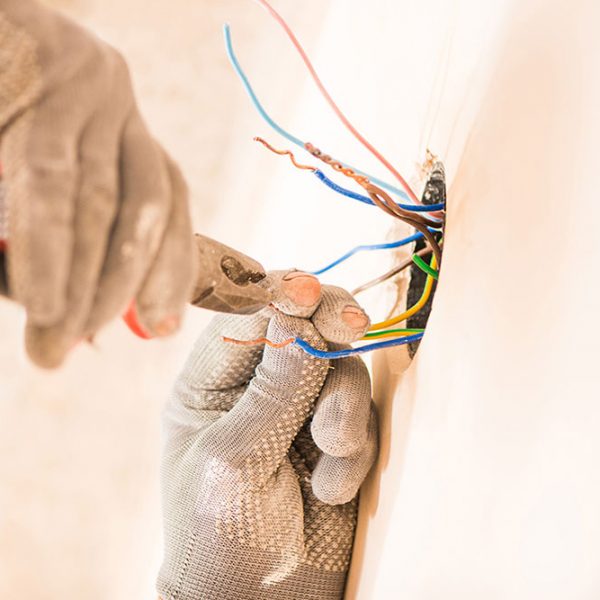 Electrical wiring services, indoors and outdoors